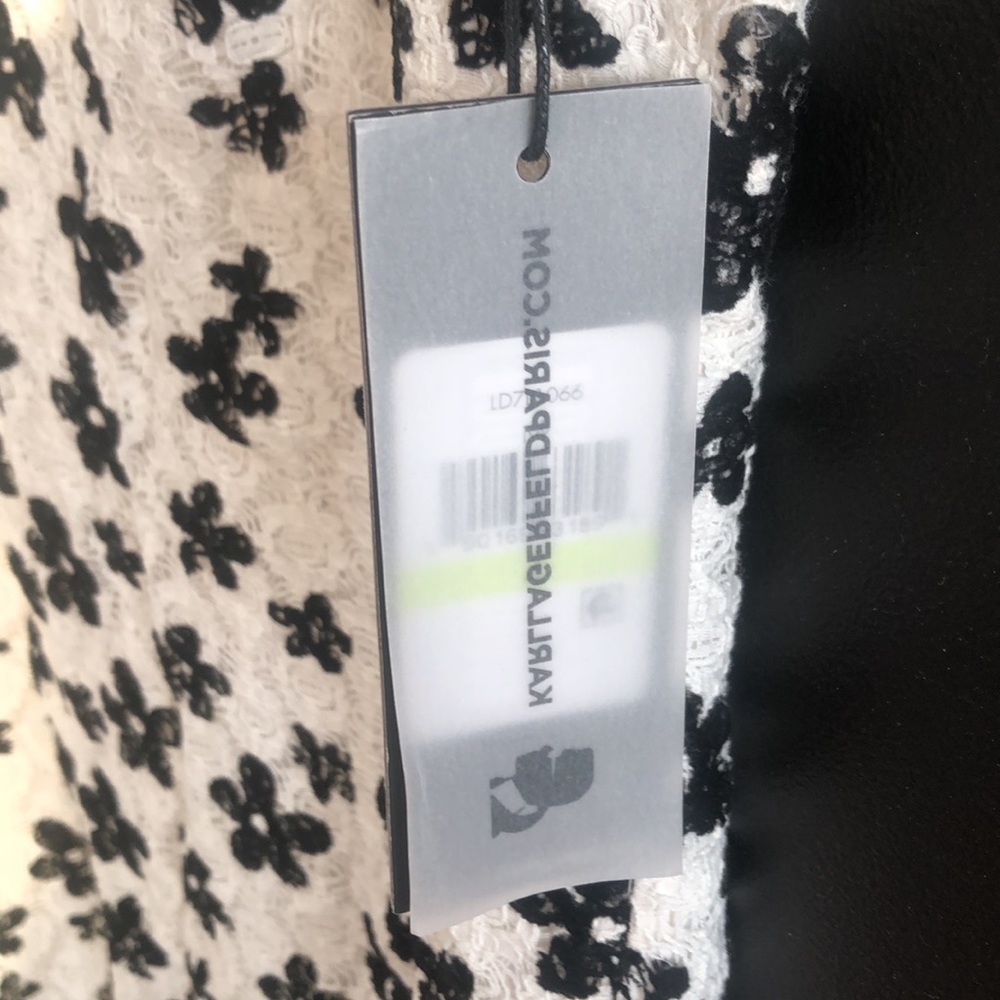 Karl Lagerfeld white floral jacquard